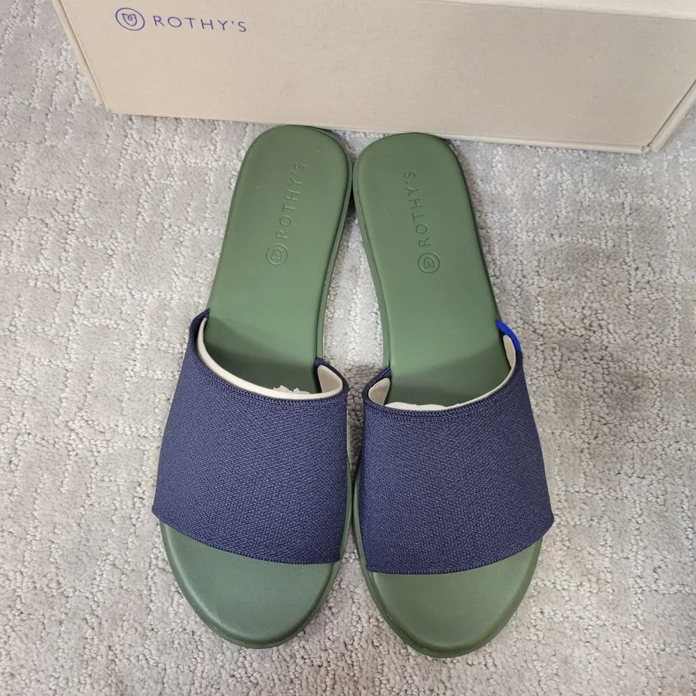 Rothy’s The Slide Maritime Navy Women’s Size 6.5,7.5,8,8.5,9,9.5,10,10.5,11 - Picture 5 of 9